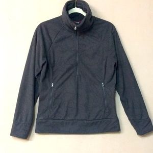 The North Face Women’s Dark Gray Thick Fleece Half Zip Sweater. Sz M